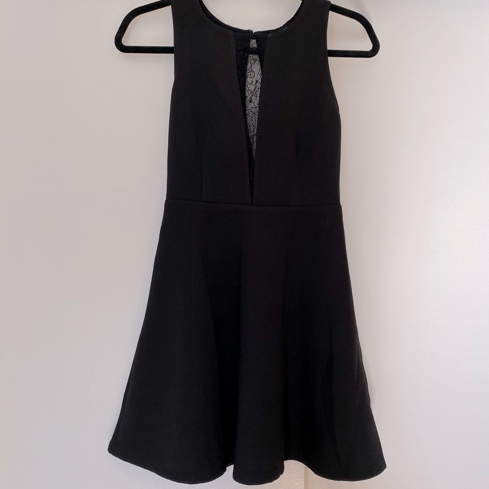 Forever 21 Lace Cutout Skater Dress